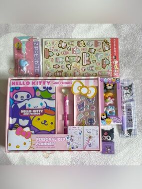 NEW Sanrio Hello Kitty Stationery Kawaii Bundle School Supplies Planner Cute